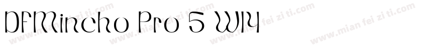 DFMincho Pro-5 W14字体转换